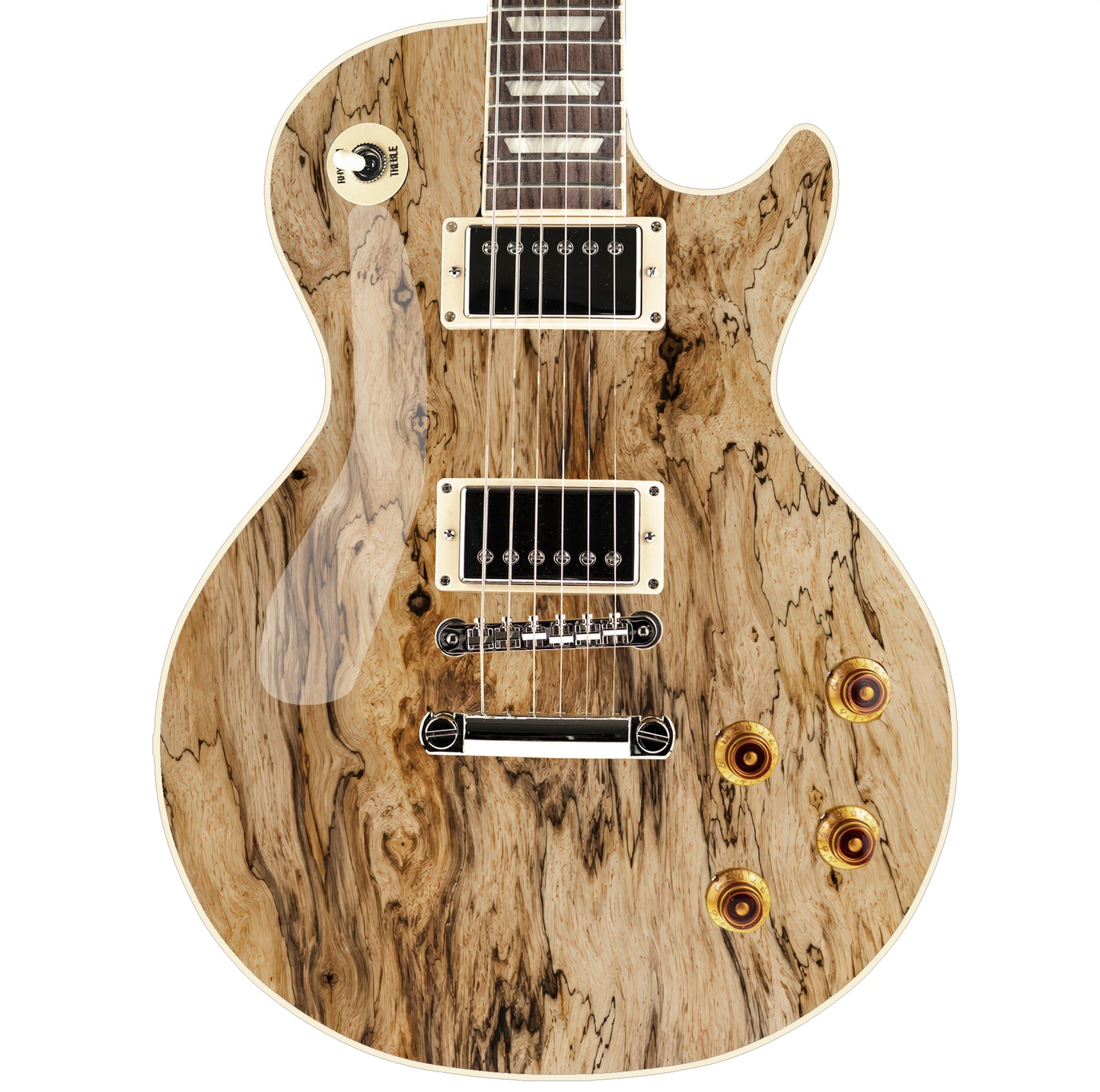 Custom Guitar Wrap The Spalted Maple Woodgrain Vinyl Print for Guitars or Bass