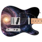 Custom Guitar Wrap The Deep Space Woodgrain Vinyl Print for Guitars or Bass