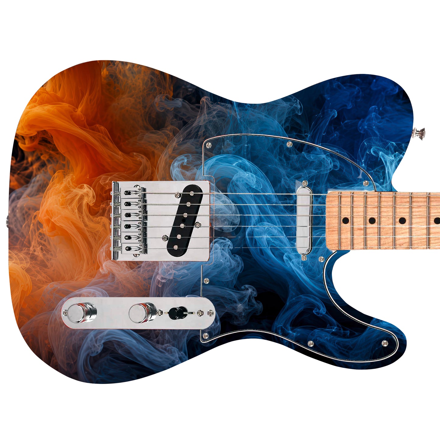 Custom Guitar Wrap The Liquid Ink Dance Vinyl Print for Guitars or Bass