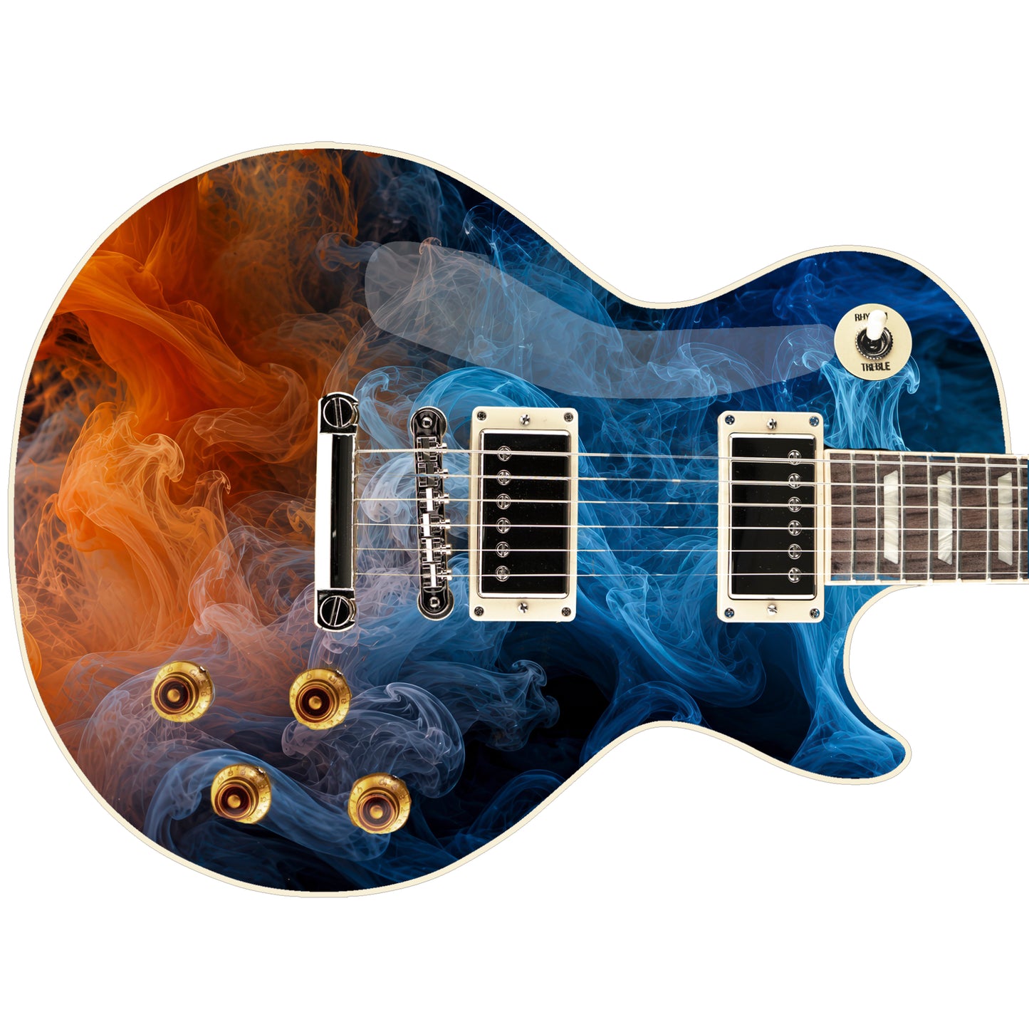 Custom Guitar Wrap The Liquid Ink Dance Vinyl Print for Guitars or Bass