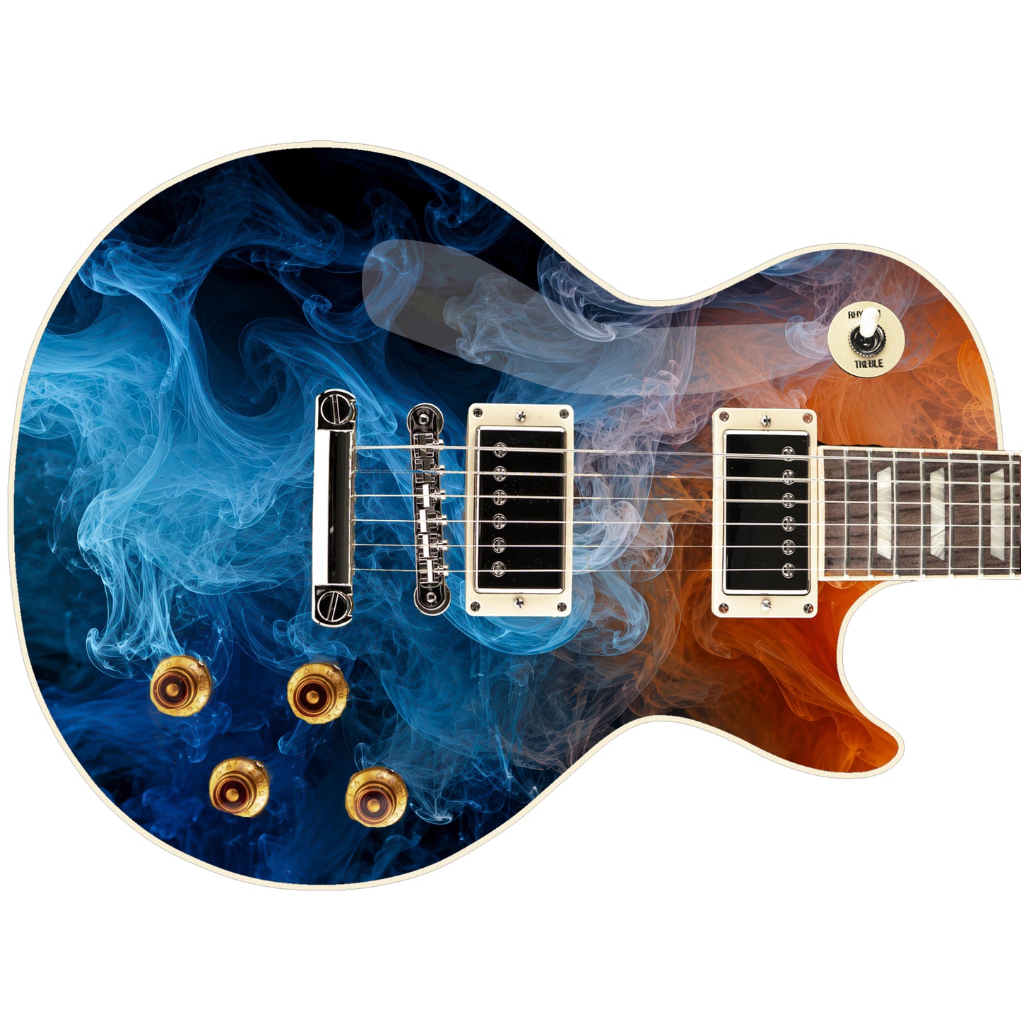 Custom Guitar Wrap The Liquid Ink Dance Vinyl Print for Guitars or Bass