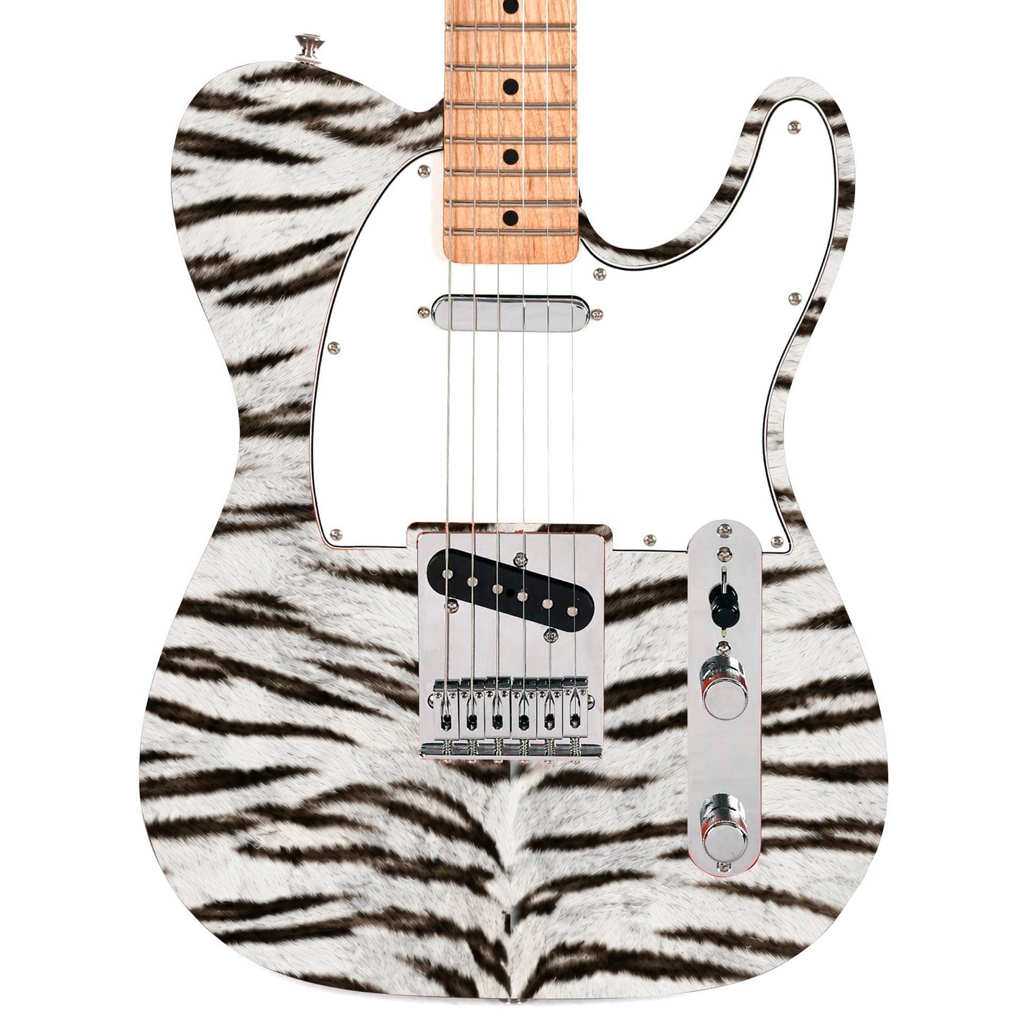 Custom Guitar Wrap The Bengal Tiger 80's Vinyl Print for Guitars or Bass