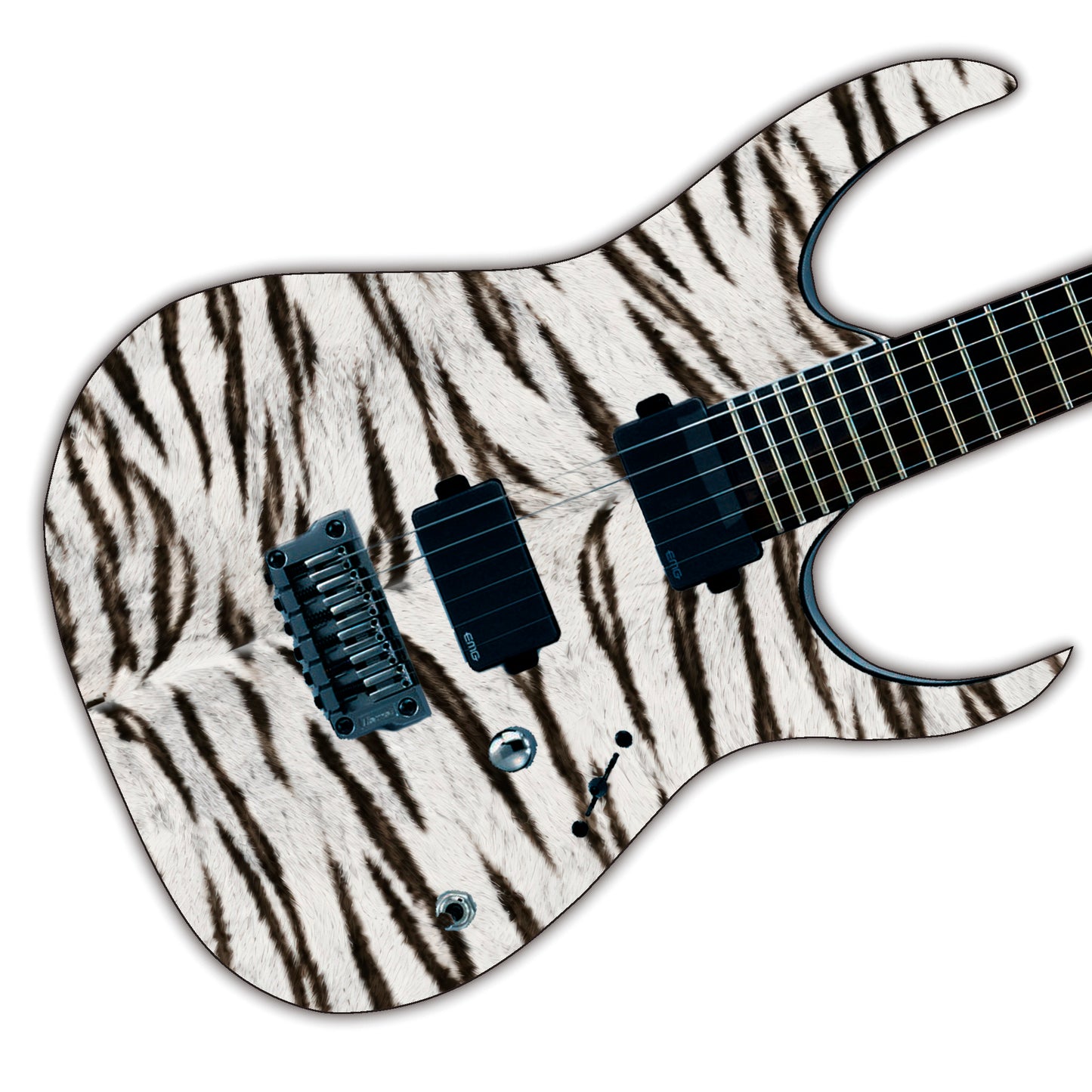 Custom Guitar Wrap The Bengal Tiger 80's Vinyl Print for Guitars or Bass