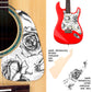 Guitar Custom PickGuard Sticker Skins. Customise your own existing Pickguard, Headstock, Tremolo Cover plate. The Roses PK13