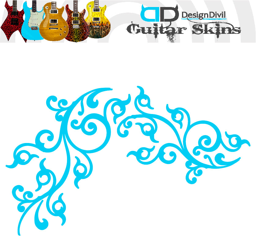 Black and white color of guitar tattoo design 25124286 Vector Art at  Vecteezy