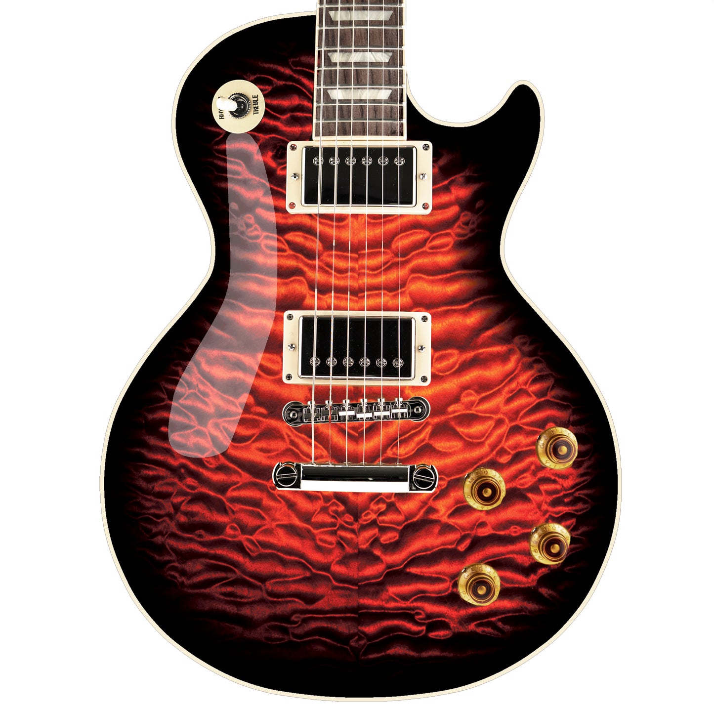 LP Type Guitar Skin Vinyl Wrap Decal Quilted Maple Cherry Fade Burst GS112