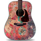 Acoustic/Electric Guitar Skin Wrap Vinyl Decal Sticker 'Bohemian Flower' GS145