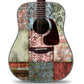 Acoustic/Electric Guitar Skin Wrap Vinyl Decal Sticker 'Bohemian Patches' GS146