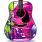 Acoustic/Electric, Bass Guitar Skin Wrap Vinyl Decal Sticker 'Abstract Art' GS157