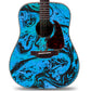 Acoustic/Electric Guitar Skin Wrap Vinyl Decal Sticker Abstract Floral GS160