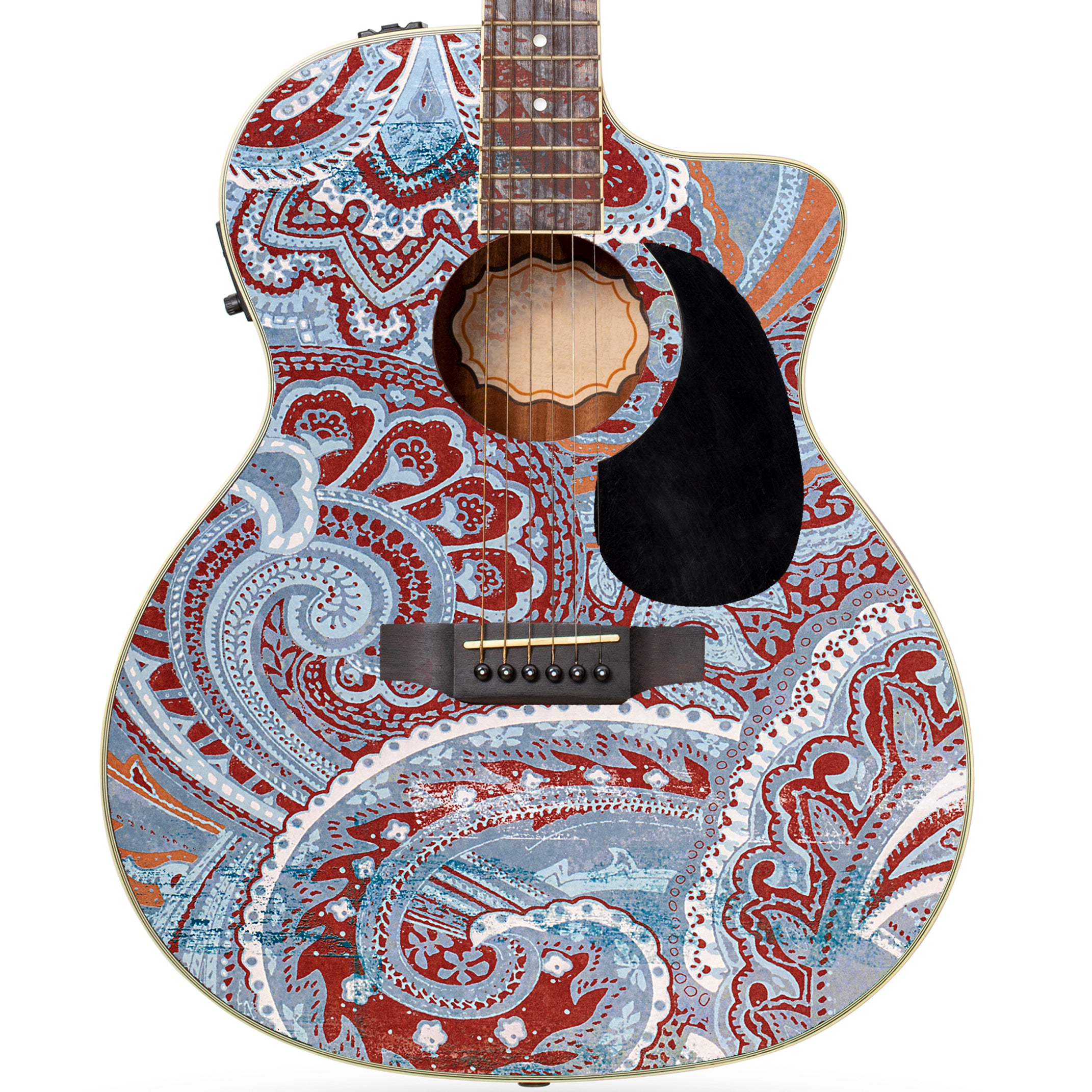 Acoustic/Electric Guitar Skin Wrap Vinyl Decal Sticker Modern Lace GS1 ...