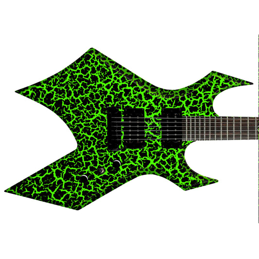 80's Metal Crackle Paint Selection Guitar/Bass Skin Wrap Sticker Skin. Slime Bag GS213