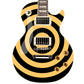 Bullseye Guitar Laminated Skin Wrap Vinyl Decal Stickers Guitar/Bass. Vintage Cream & Black GS35