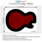 LP Type Guitar Skin Wrap Vinyl Decal Sticker Flamed Maple Blood Red Burst GS42