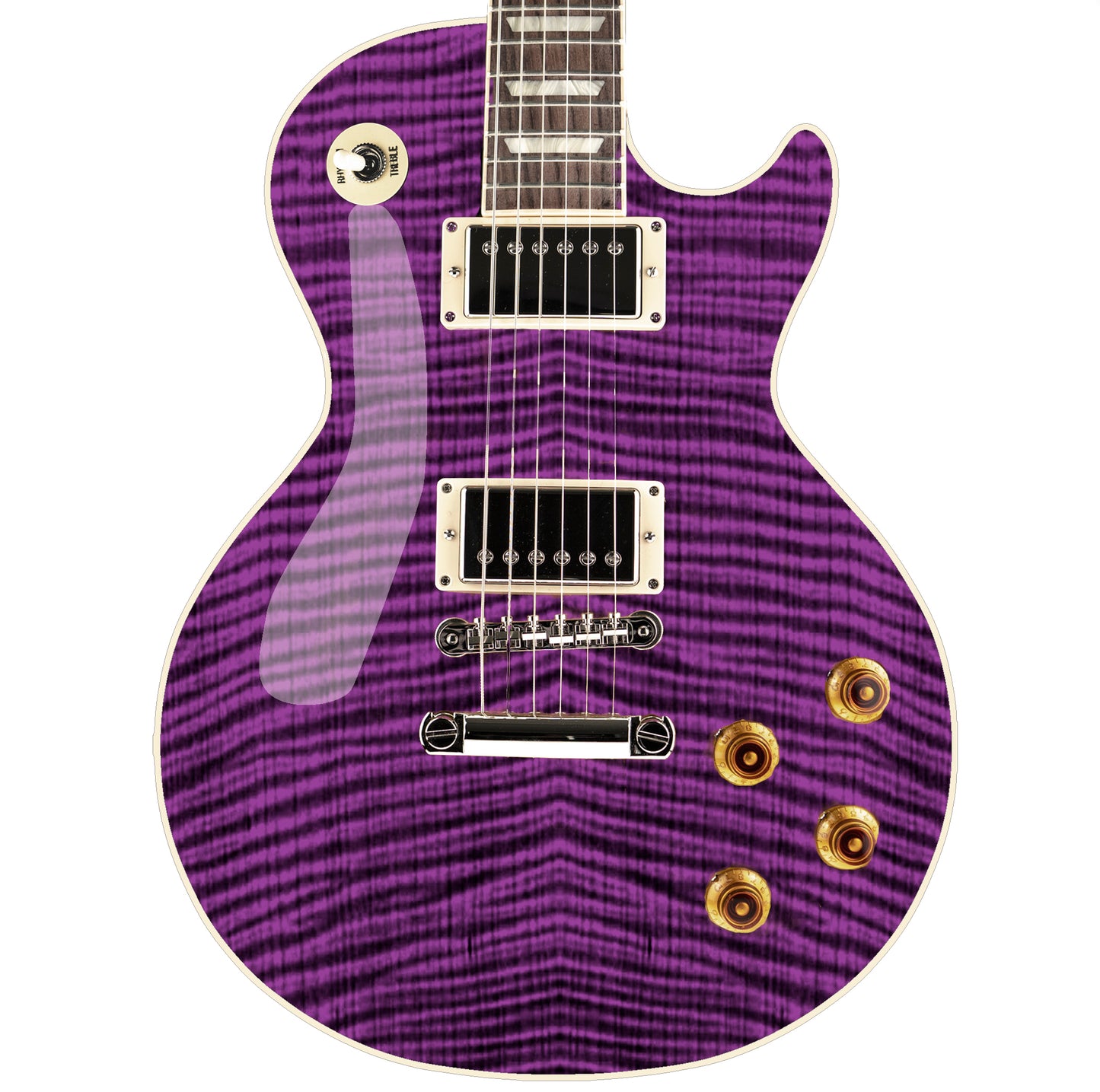 Guitar Skin Wrap Laminated Vinyl Decal Sticker The Purple Flamed Maple GS51