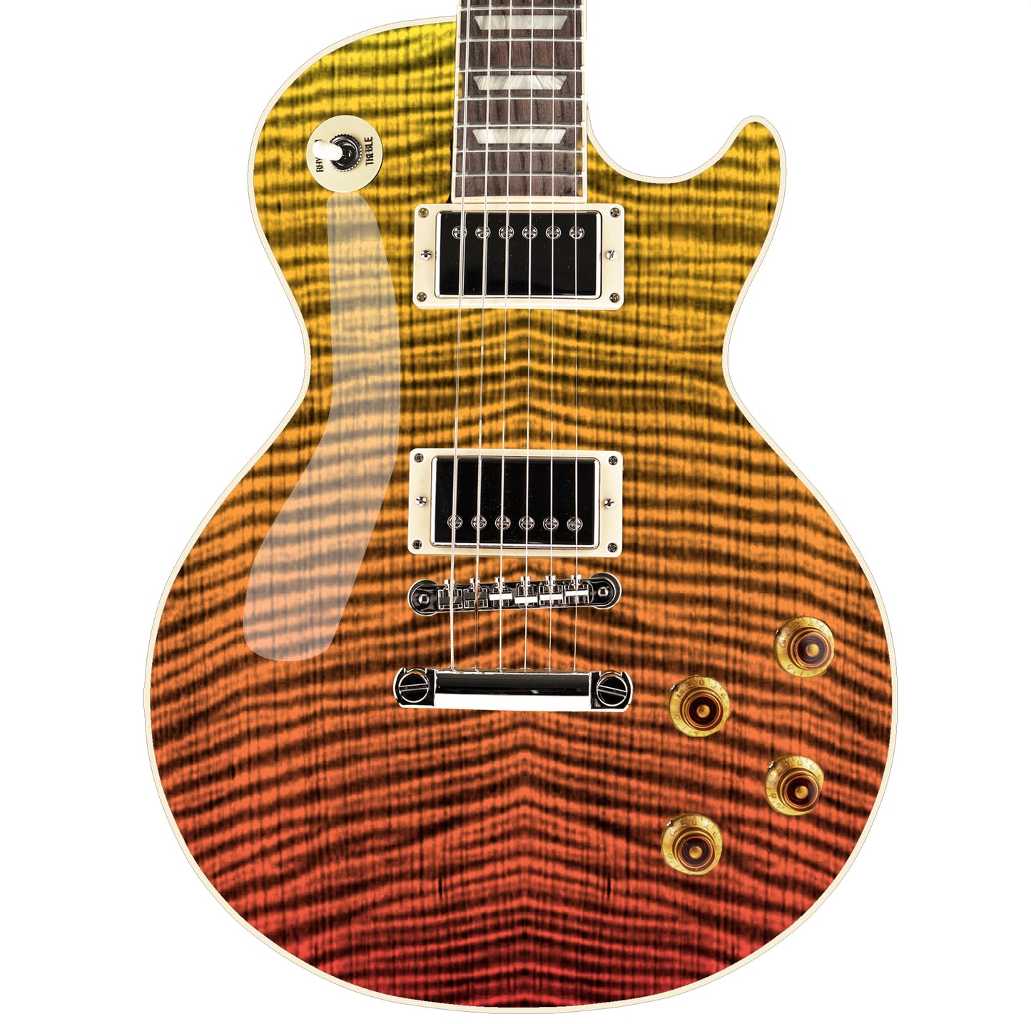 Guitar Skin Wrap Laminated Vinyl Decal Sticker The Tiger Fade Flamed Maple GS59