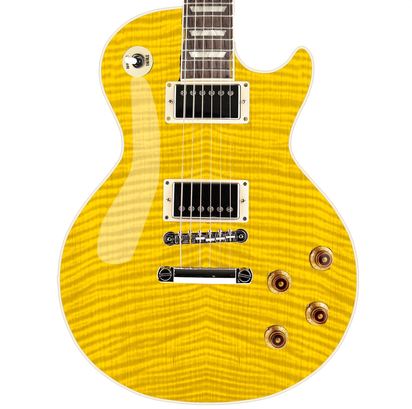 Guitar Skin Wrap Laminated Vinyl Decal Sticker The Amber Flamed Maple GS60