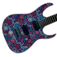 Guitar, Bass or Acoustic Skin Wrap Laminated Vinyl Decal Sticker. 70's Paisley GS62
