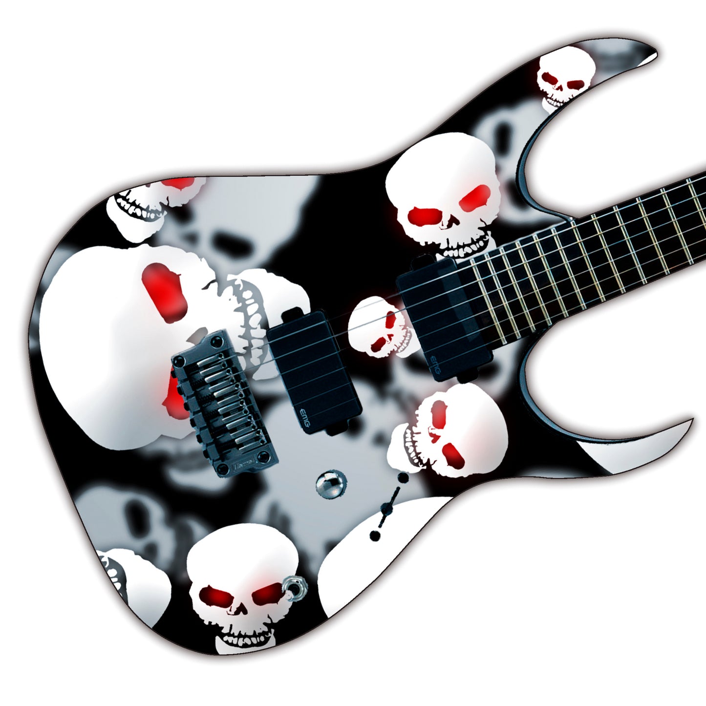 Guitar, Bass or Acoustic Skin Wrap Laminated Vinyl Decal Sticker The Red Eye GS96