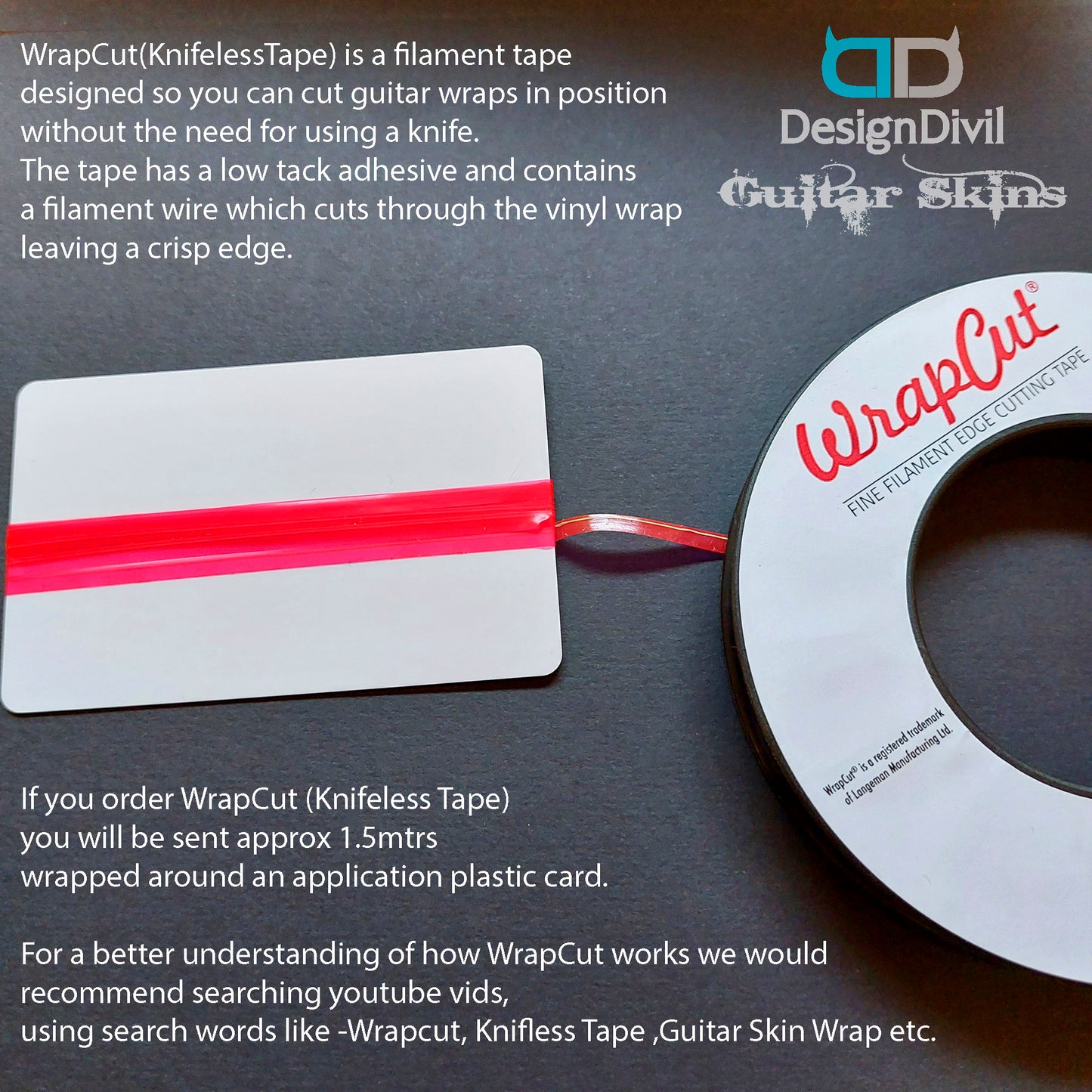 DesignDivil Custom Guitar Skin Vinyl Wrap Laminated Air Lease Print Decal. Ocean Stripes GS08